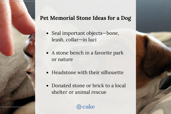 Pet Memorial Stone Ideas for a Dog